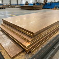 Бронзовая плита 10x600 мм БрАЖНМц9-4-4-1 ГОСТ 18175-78