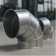 Оболочка для отвода из оцинкованной стали 60x0,55 мм 90° ГОСТ 23208-2003