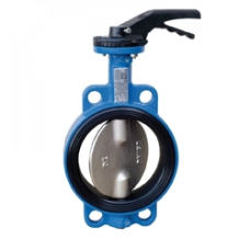 Затвор дисковый из чугуна межфланцевый DN 600 PN 6,3 ручной ГОСТ 12521-89